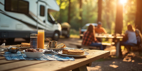 Morgenstimmung auf dem Stellplatz – Entspannung unter freiem Himmel